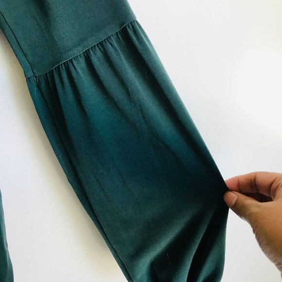 MICHAEL‎ Michael Kors Emerald Green Grommet Lace Up Neck Long Sleeve Top - Picture 9 of 9